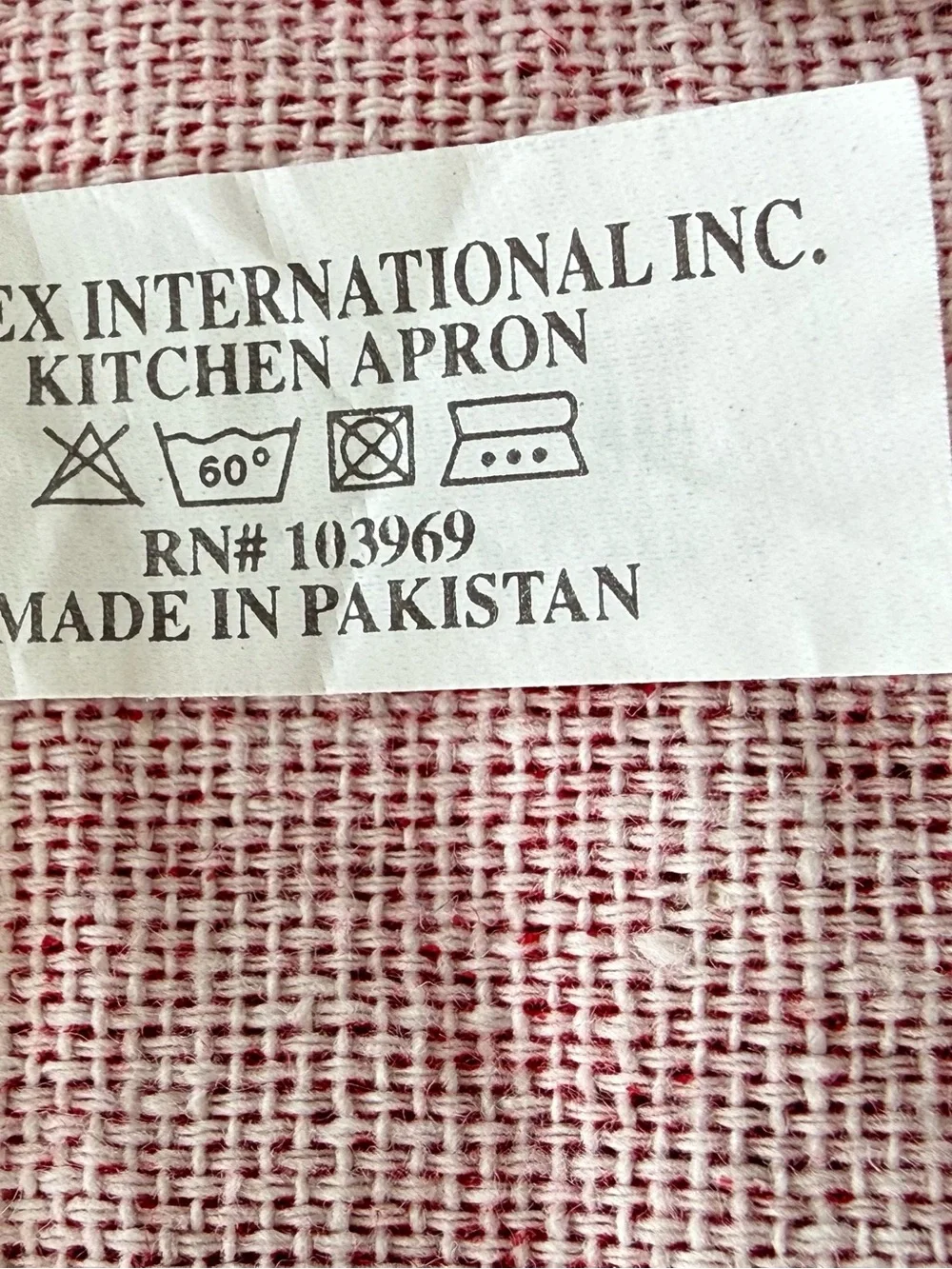 Asian Tea & Sushi Print Kitchen Apron Black Red 2 Pocket Cooking Baking